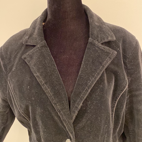 Point Zero Black Corduroy Blazer Size: L - Picture 2 of 7